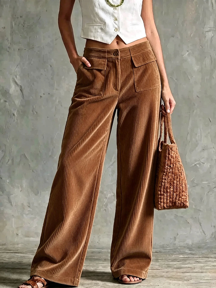 Amaris Corduroy Wide Leg Pants