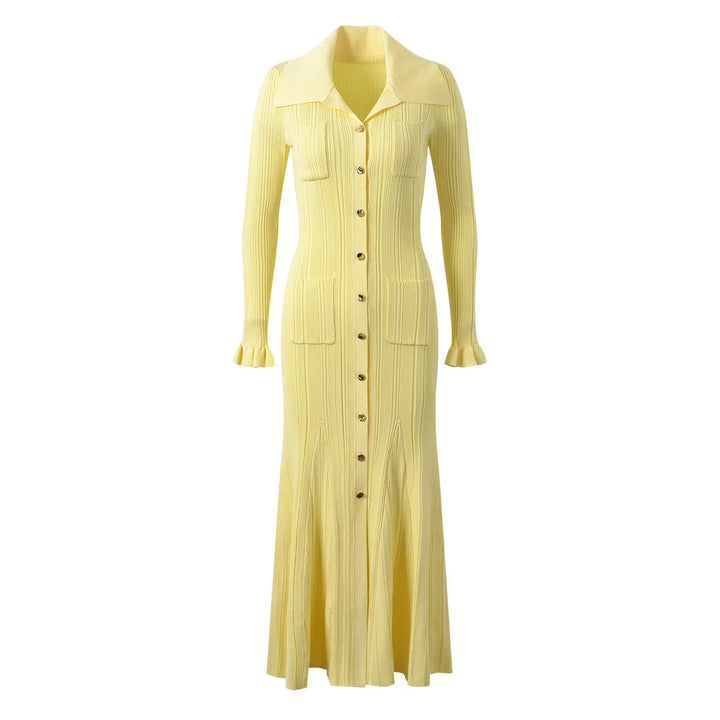Imogen Ribbed Knit Maxi Dress