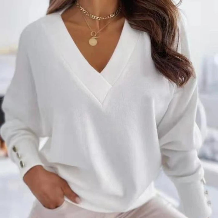 Adeline Button Cuff Knit Sweater