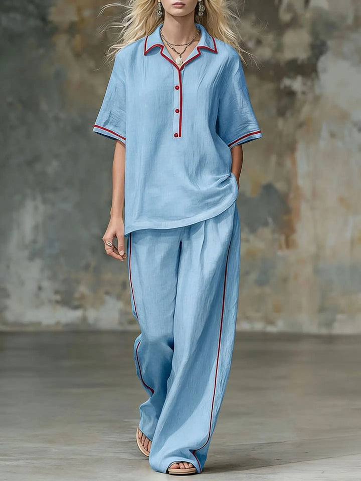 Naomi Relaxed Wide Leg Pant Set