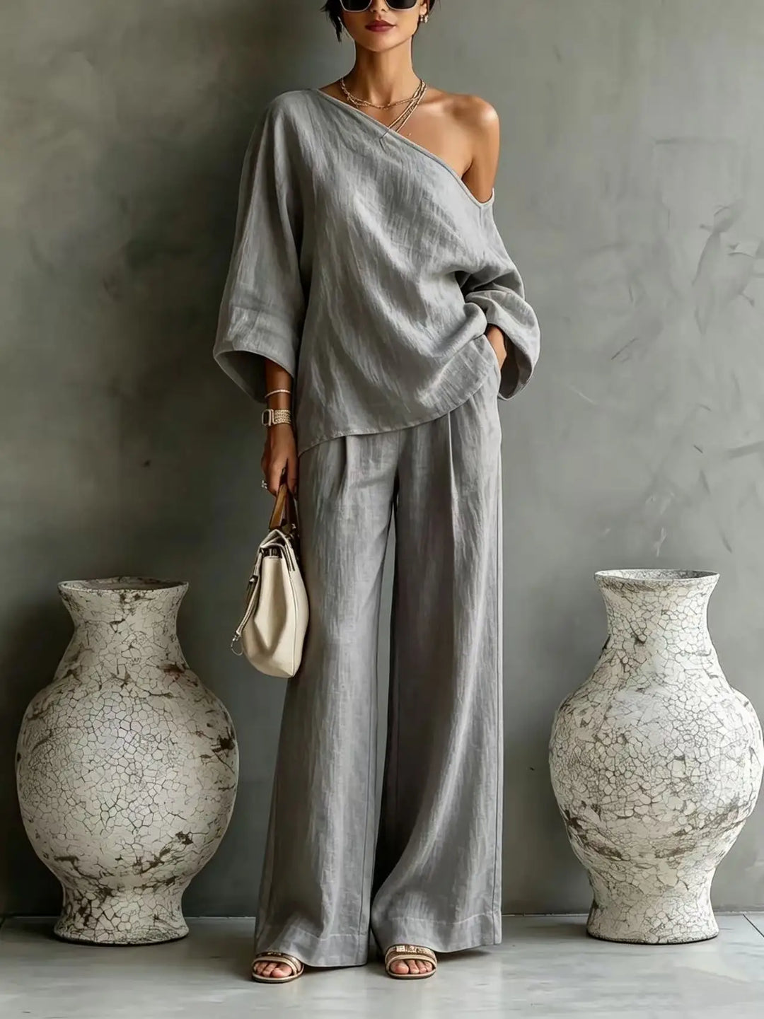 Thea One Shoulder Matching Set
