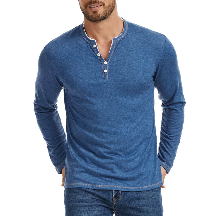 Marcello Henley Long Sleeve Shirt