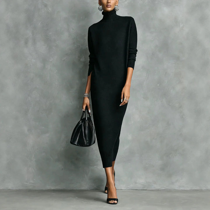 Elise Relaxed Fit Turtleneck Dress