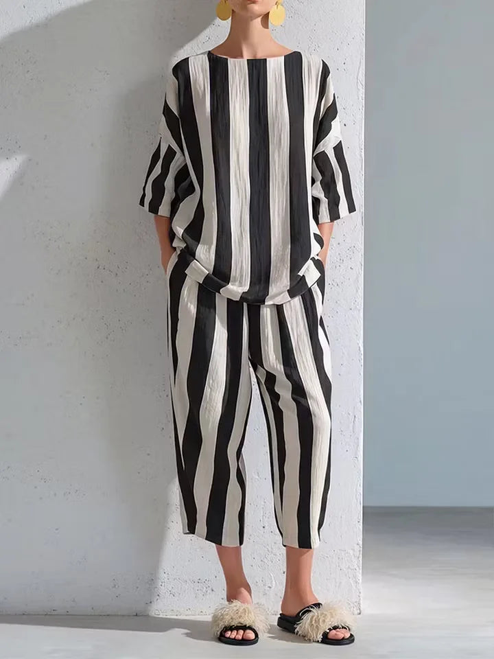 Reese Casual Striped Co-Ord Set