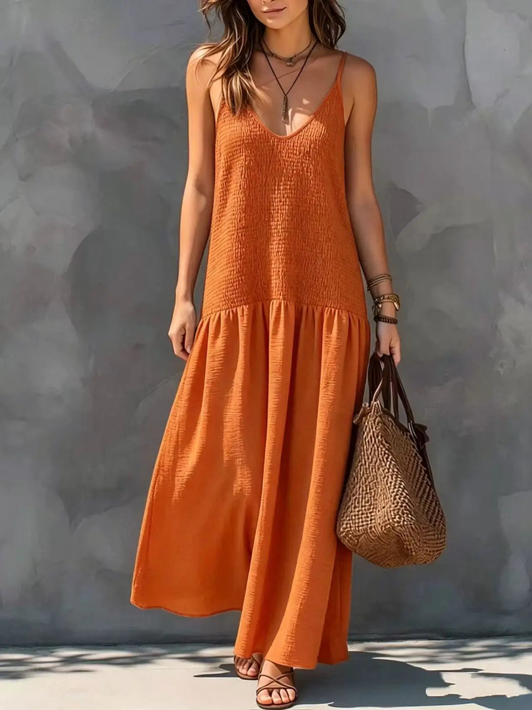 Solene Sophisticated Boho Maxi Dress