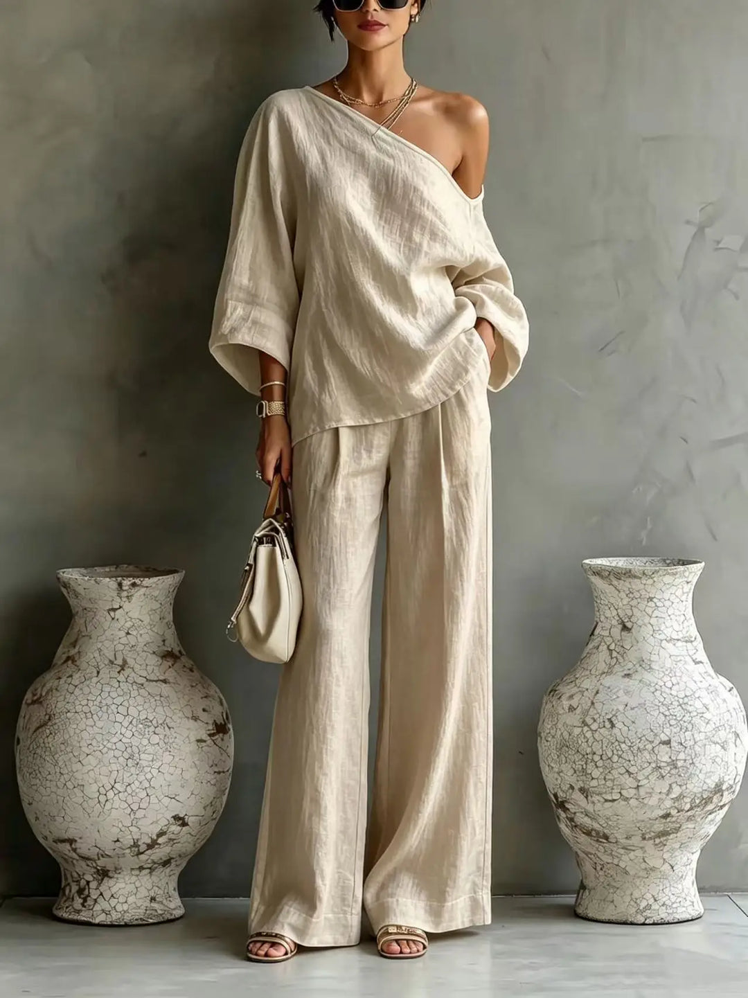 Thea One Shoulder Matching Set