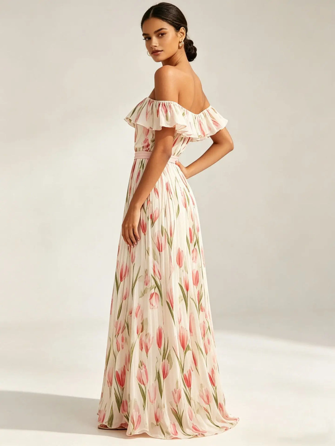 Arabella Off Shoulder Maxi Dress