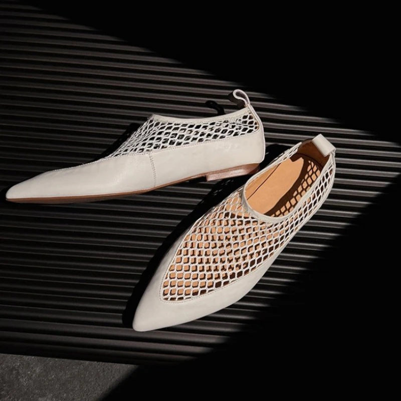 Noelle Pointed Toe Mesh Flats