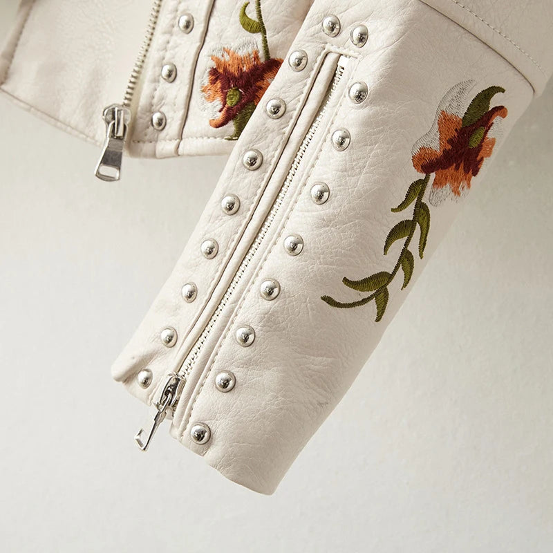 Sadie Studded Leather Jacket
