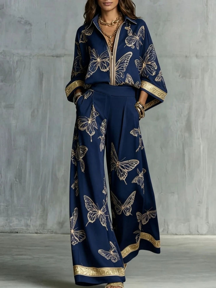 Viviana Butterfly Print Lounge Set