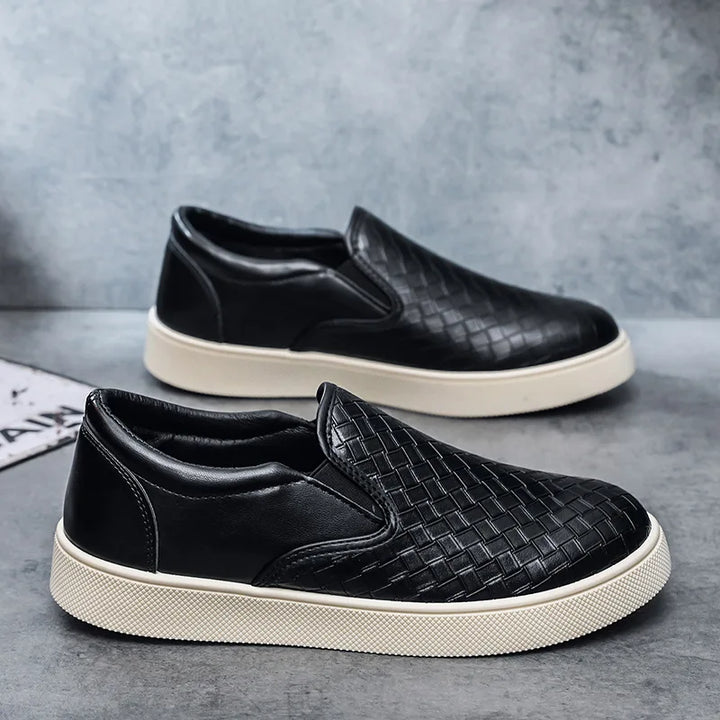 Landon Leather Slip-On Sneakers