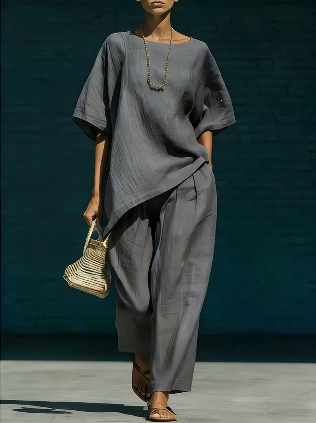 Kalynra Linen Matching Set