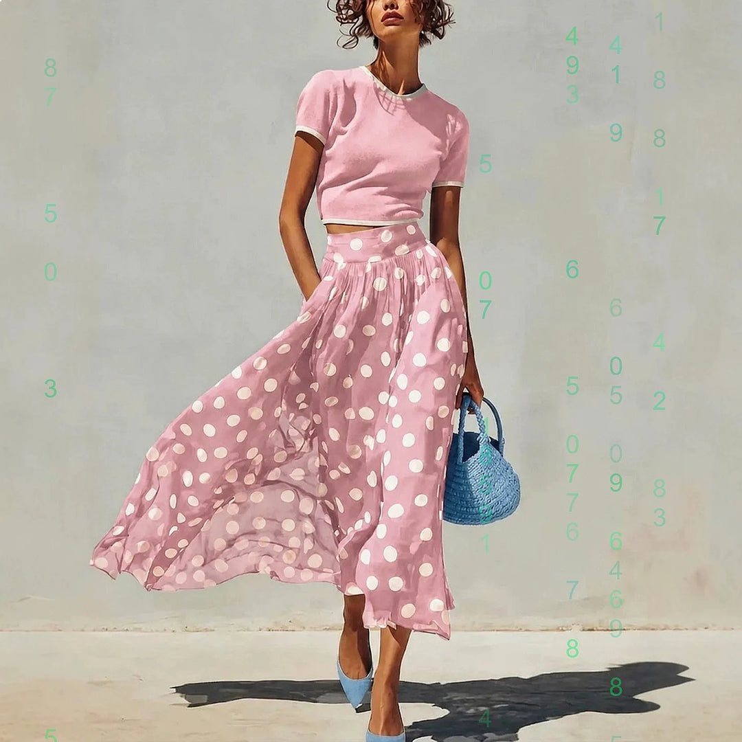 Penelope Polka Dot Skirt Set