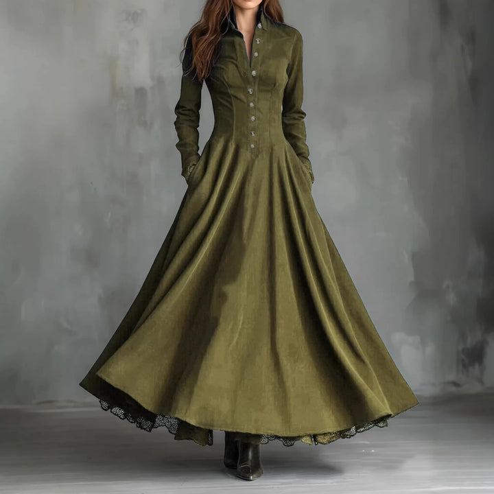 Camille Faux Suede Maxi Dress