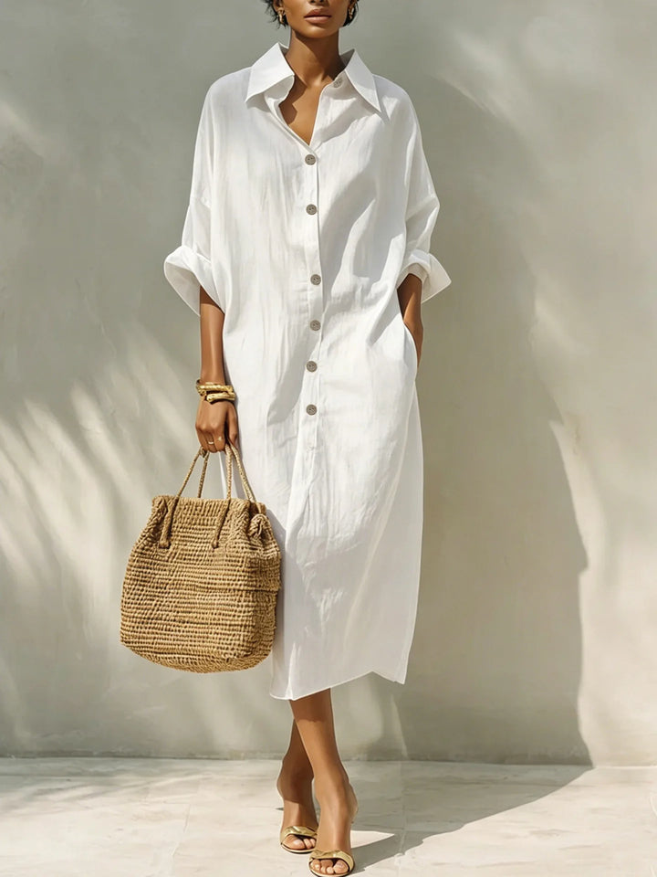 Senna Relaxed Midi Shirt Dress