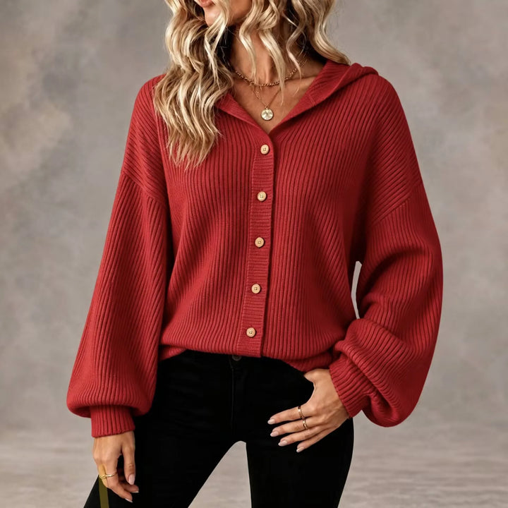 Elowen Button Front Hooded Cardigan