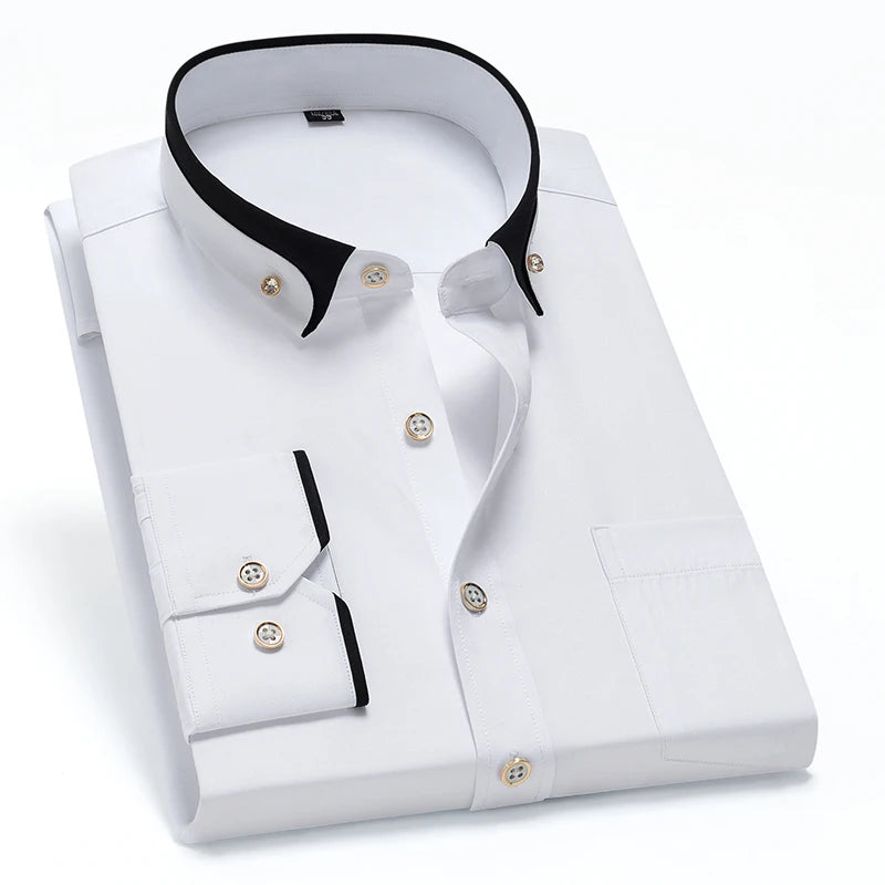 Russell Contrast Collar Dress Shirt