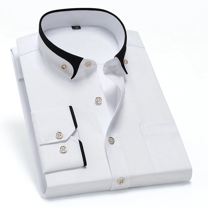 Russell Contrast Collar Dress Shirt