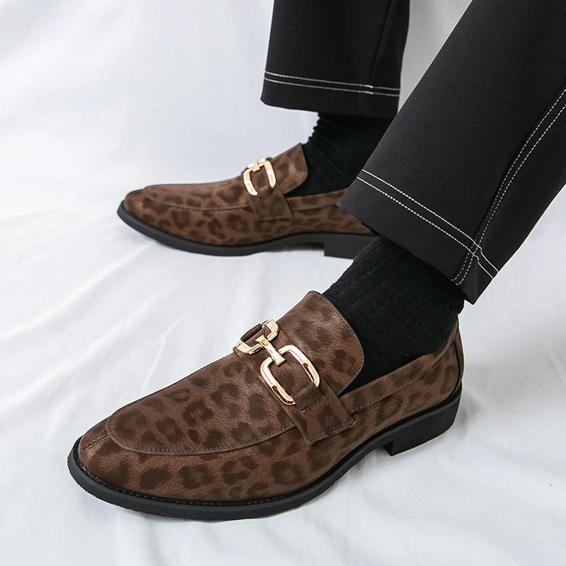 Monarch Leopard Loafers