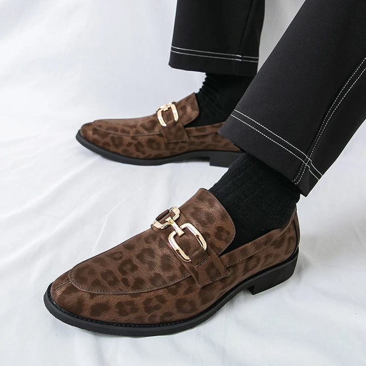 Monarch Leopard Loafers