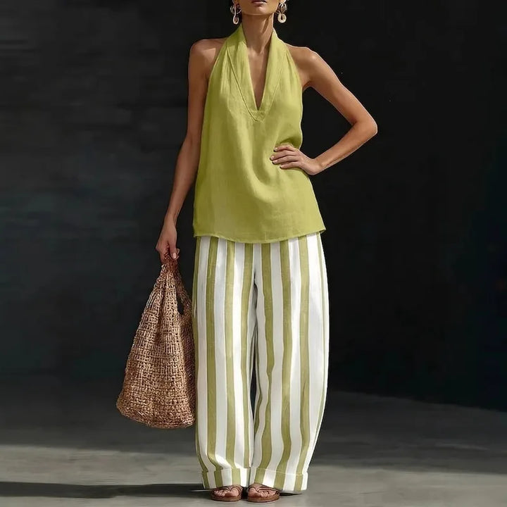 Thea Relaxed Wide Leg Trouser Set