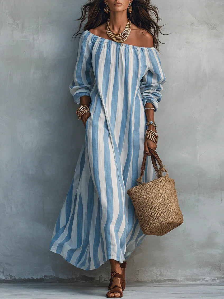 Natalie Off Shoulder Maxi Dress