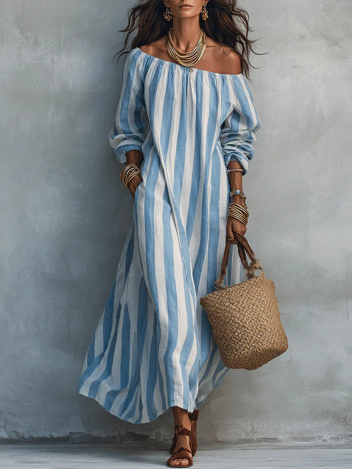 Natalie Off Shoulder Maxi Dress