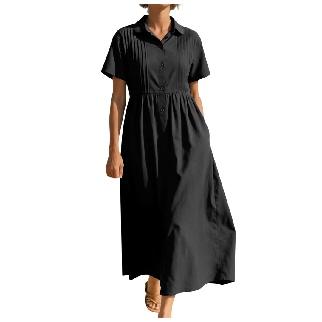 Grace Button Front Midi Dress