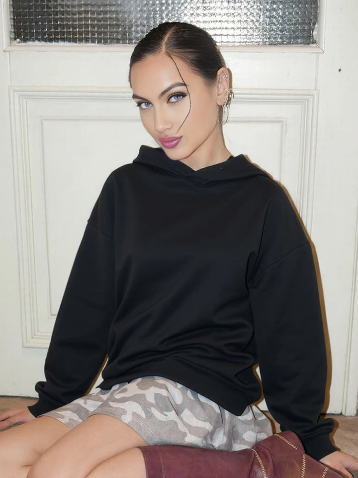 Rosalind Rhinestone Mesh Back Hoodie
