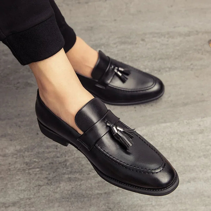 Preston Tassel Leather Loafers