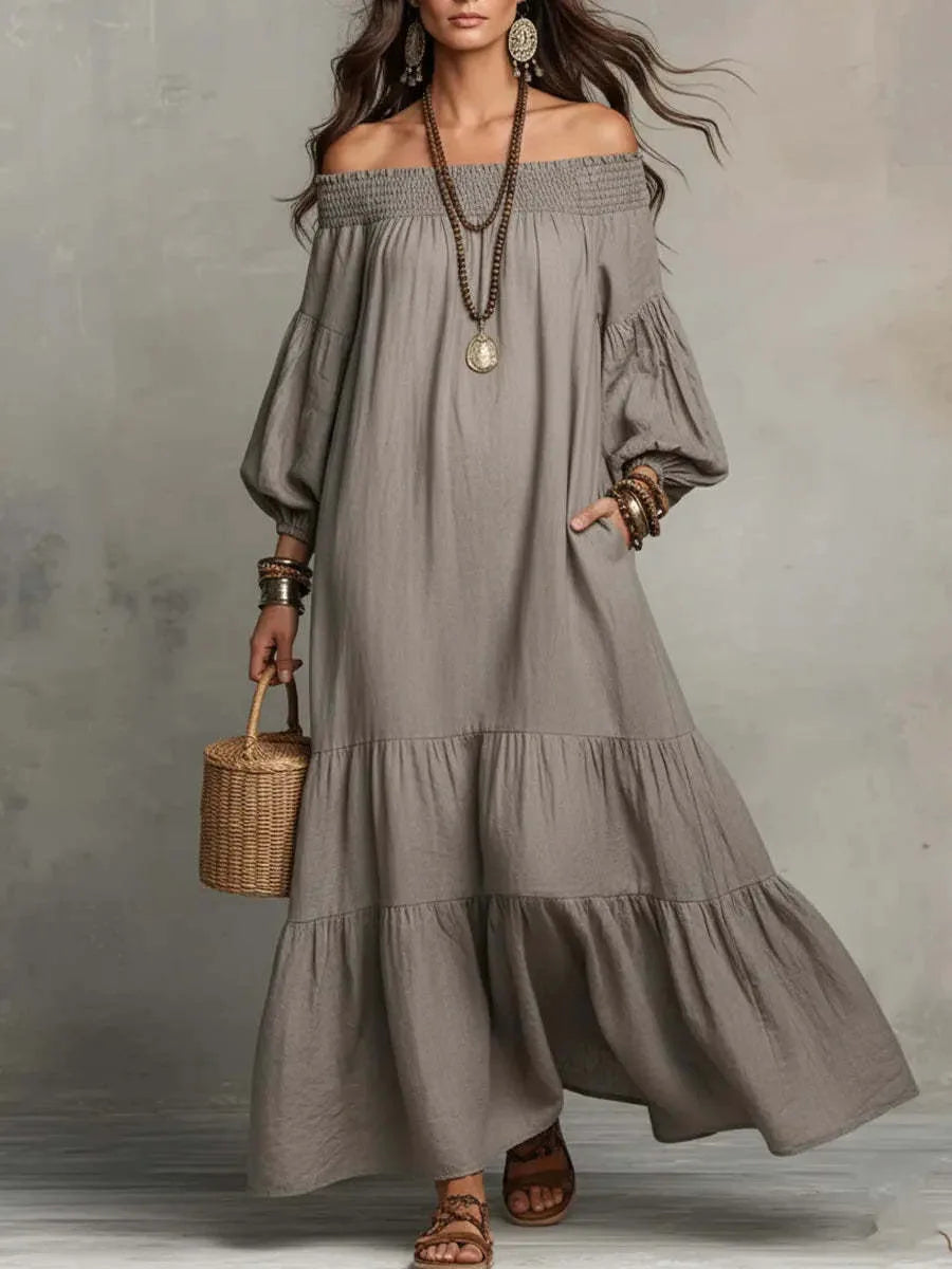 Willa Off Shoulder Maxi Dress