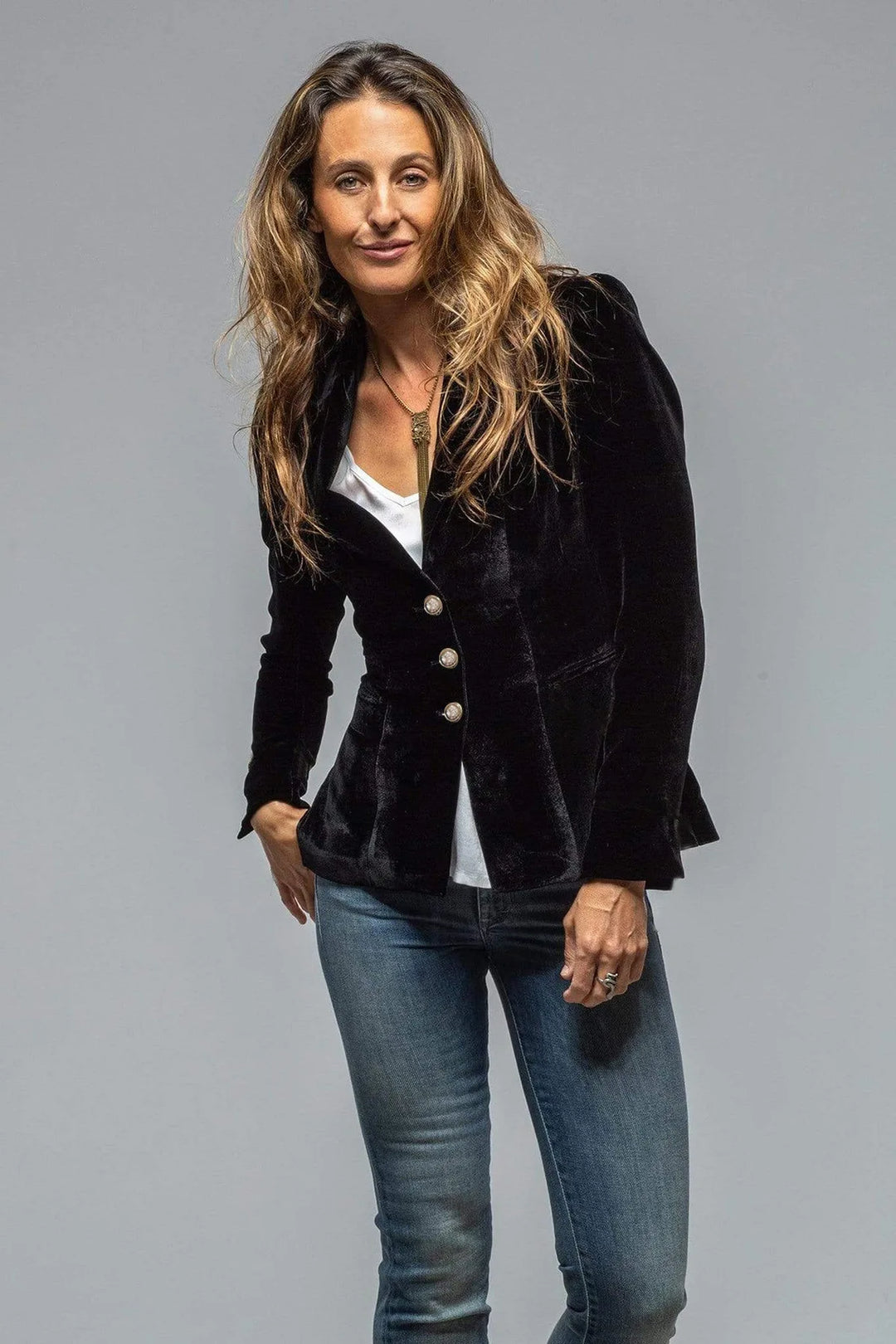 Florence Tailored Velvet Blazer