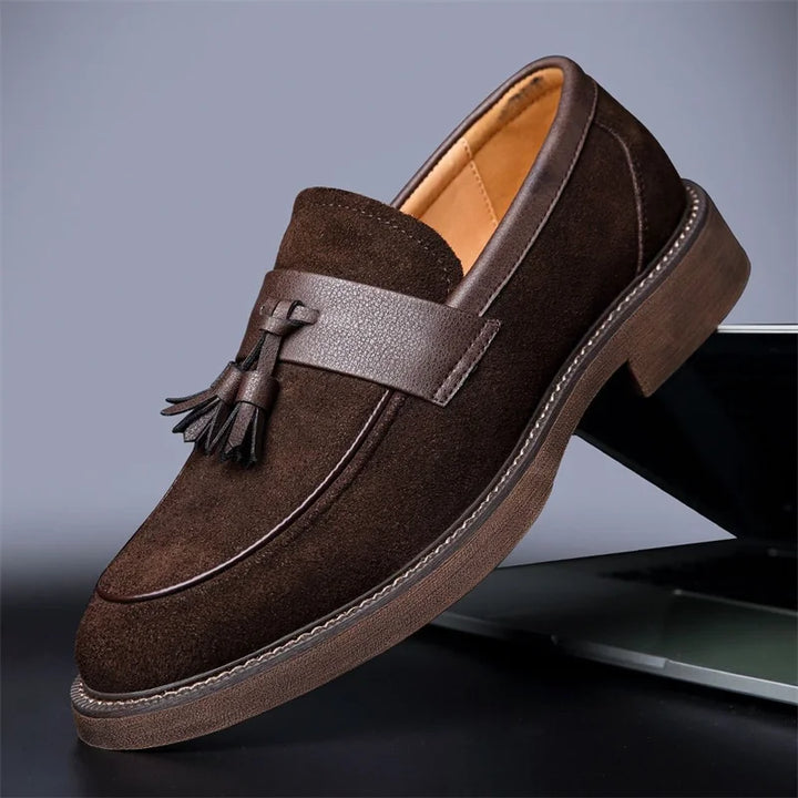 Damian Leather Tassel Loafers