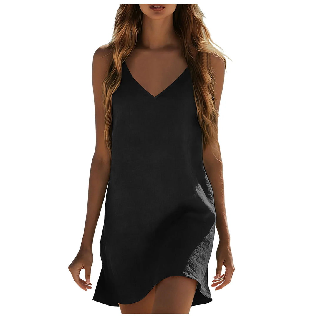 Taliyah Cotton Linen Mini Dress