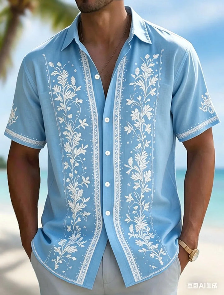Declan Embroidered Vacation Shirt