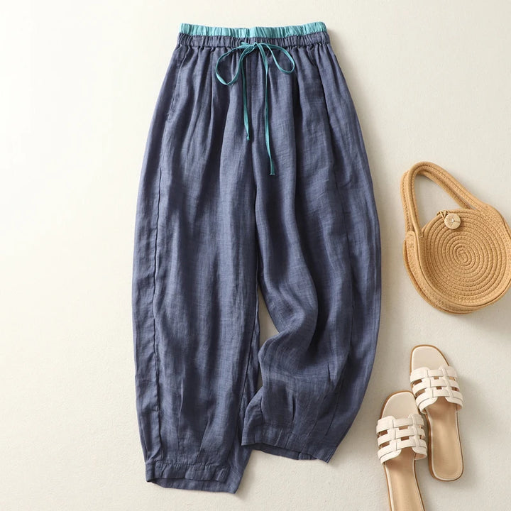 Hadley Drawstring Linen Trousers