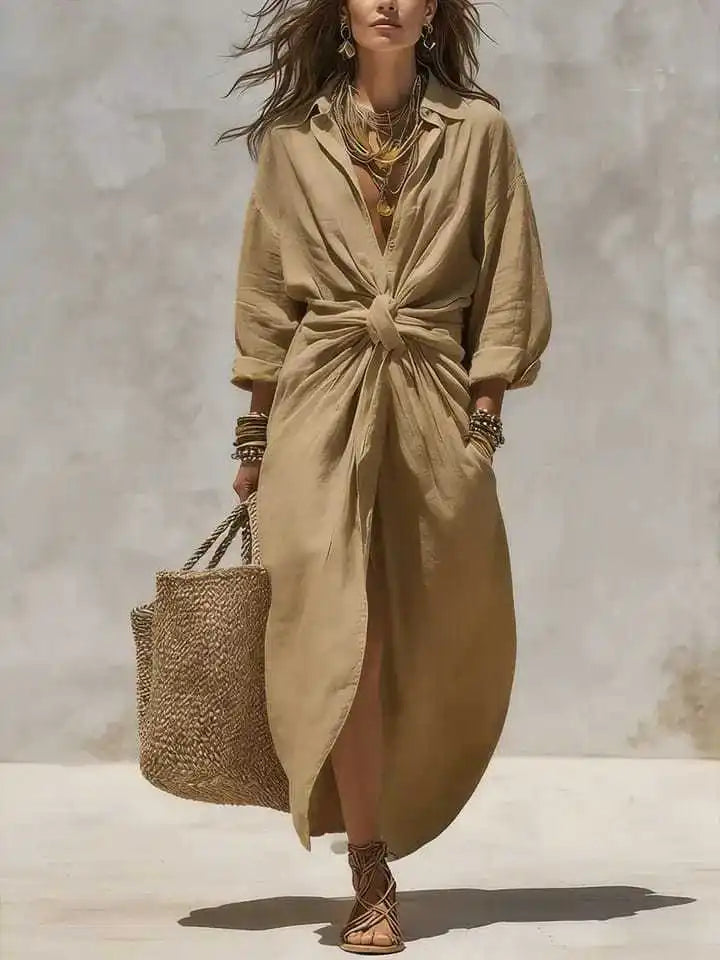 Noelle Relaxed Shirt Maxi Dress