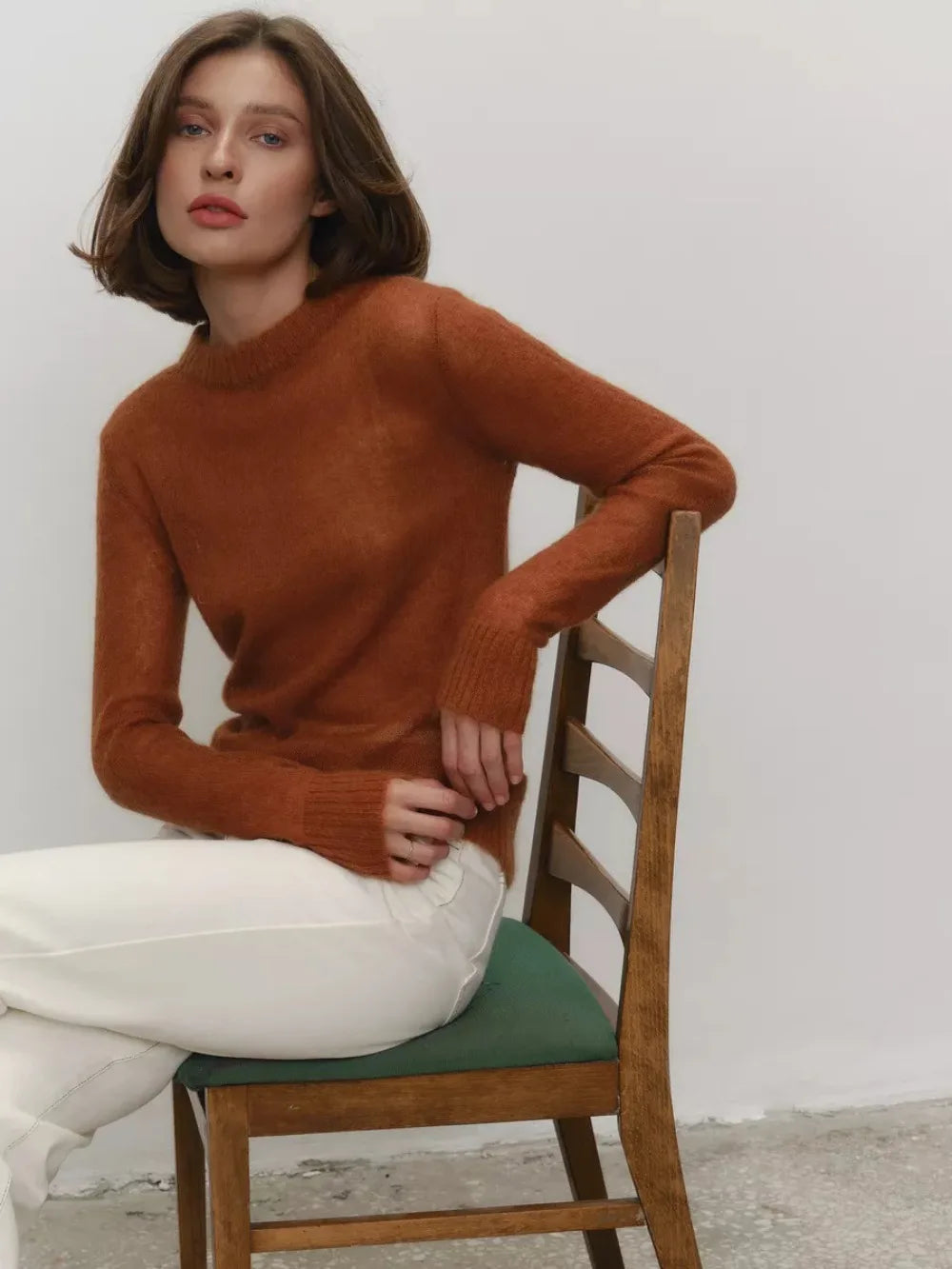 Elodie Mohair Knit Sweater