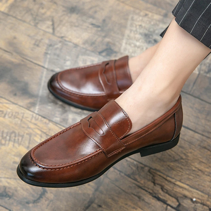 Harrison Classic Leather Loafers