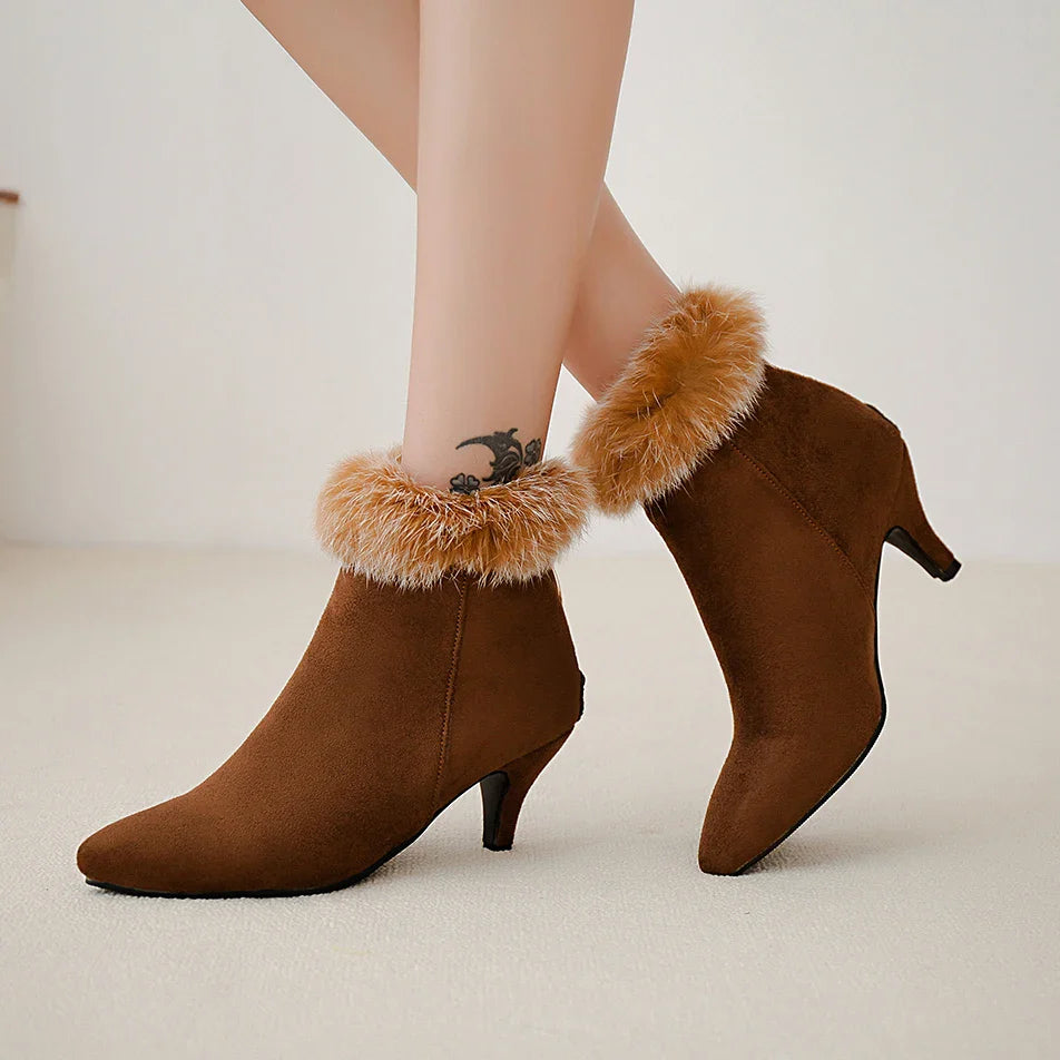 Selene Fur Ankle Boots