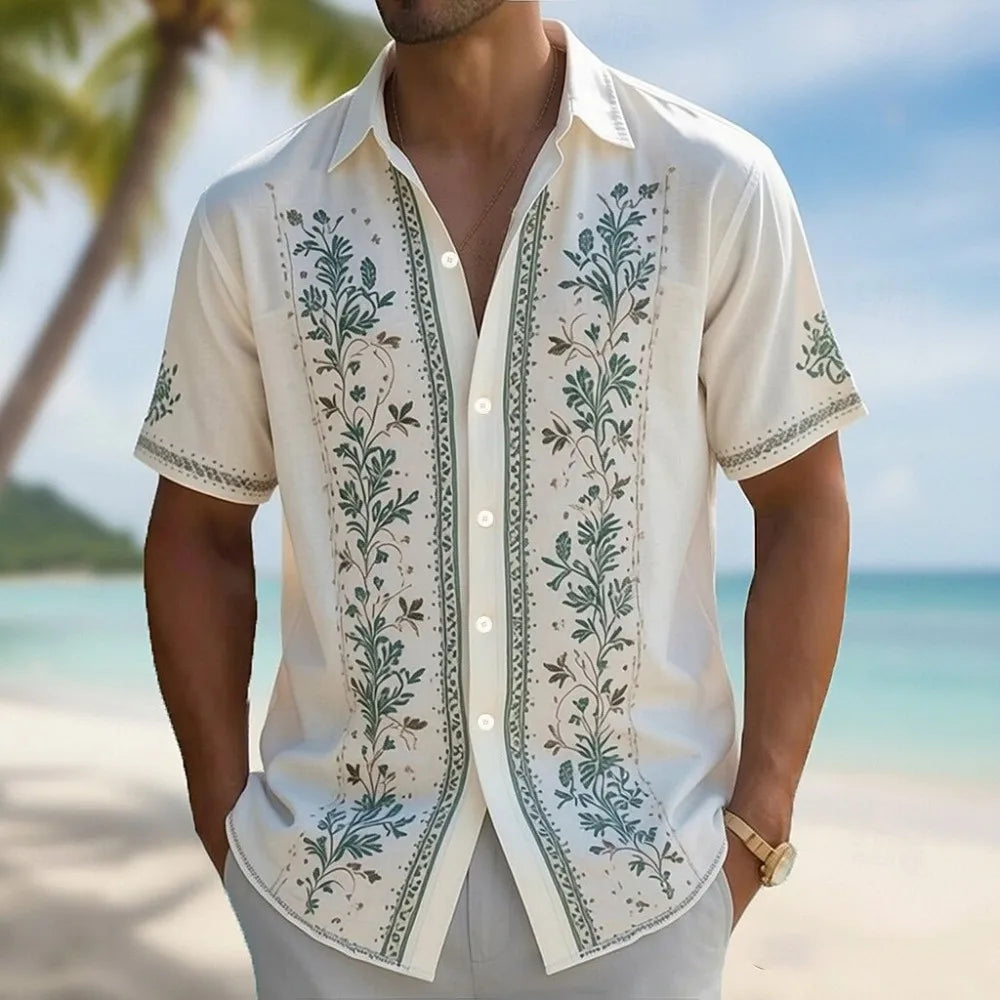 Declan Embroidered Vacation Shirt