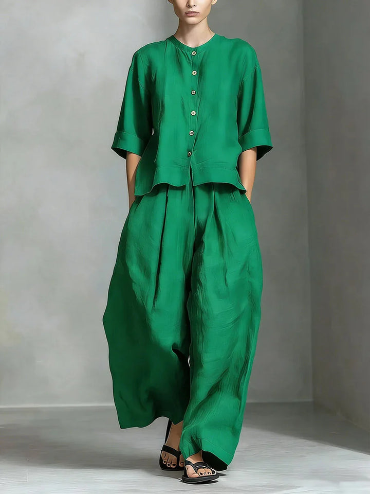 Zerina Linen Matching Set
