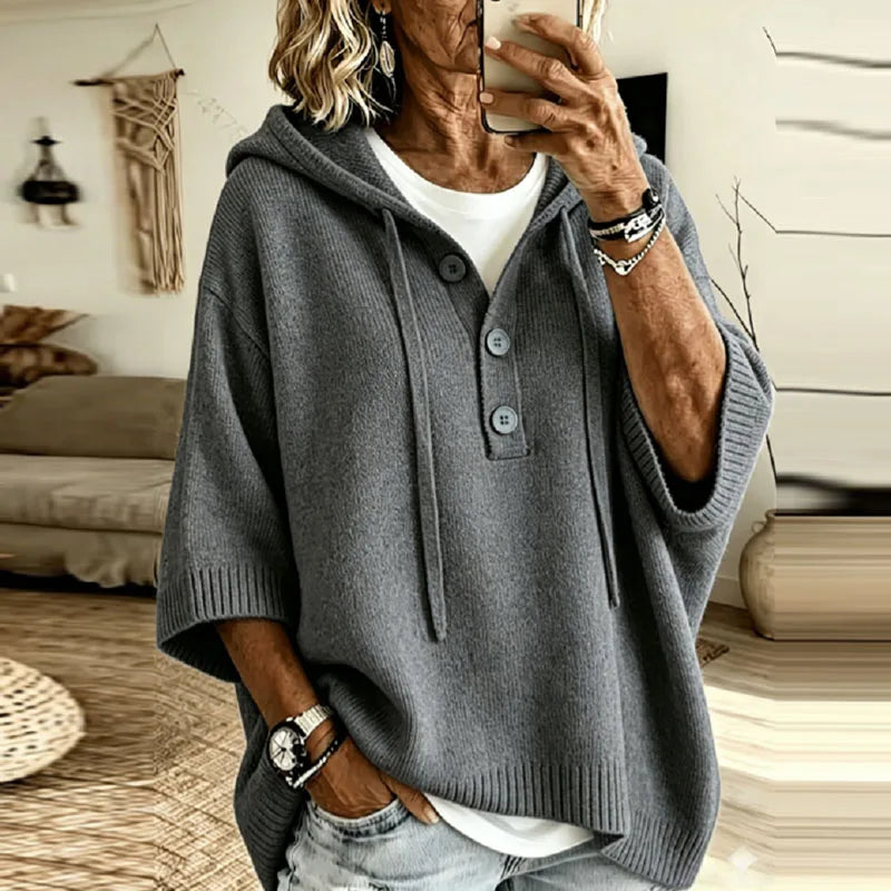 Aveline Hooded Knit Pullover