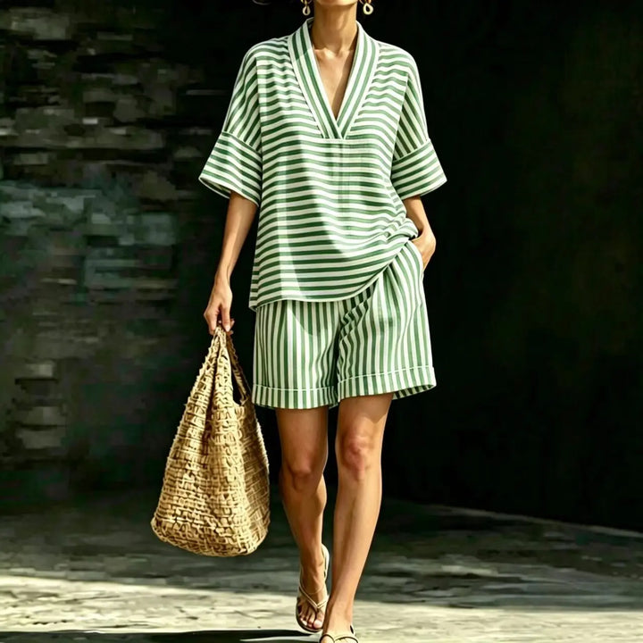 Coleen Striped Matching Set
