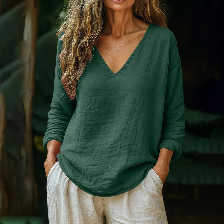 Susy Breathable Long Sleeve Casual Top
