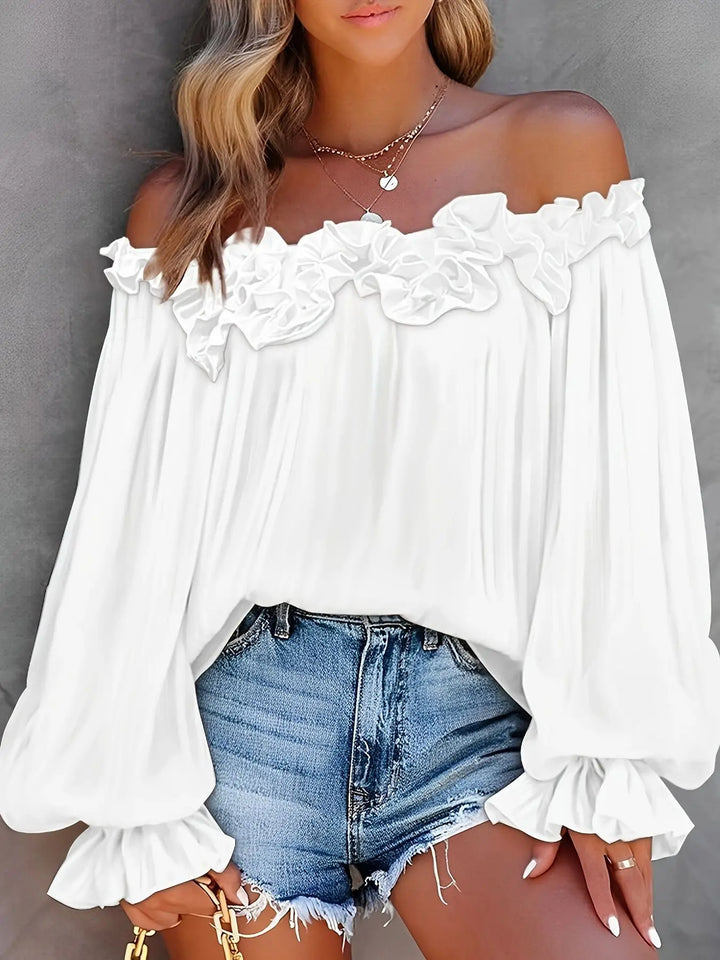 Saylor Off Shoulder Ruffle Blouse