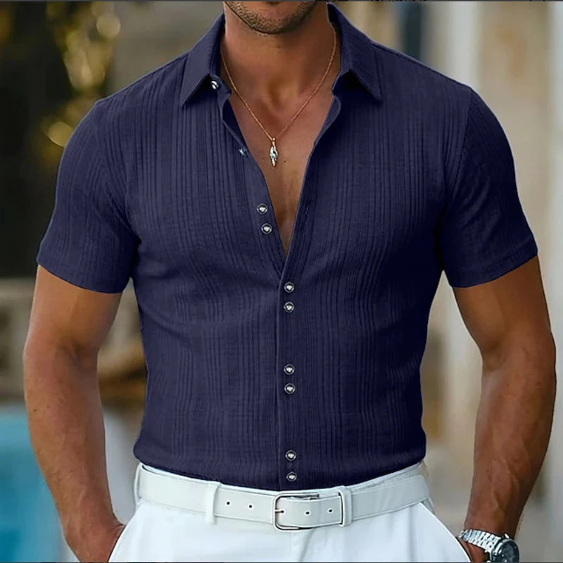 Wyatt Short Sleeved Button Down Shirt