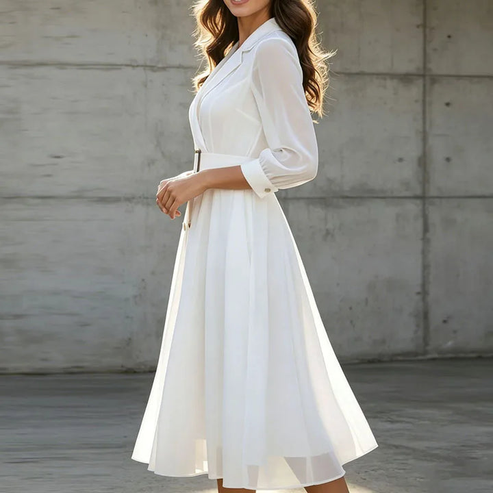 Elena Double Breasted Midi Dress