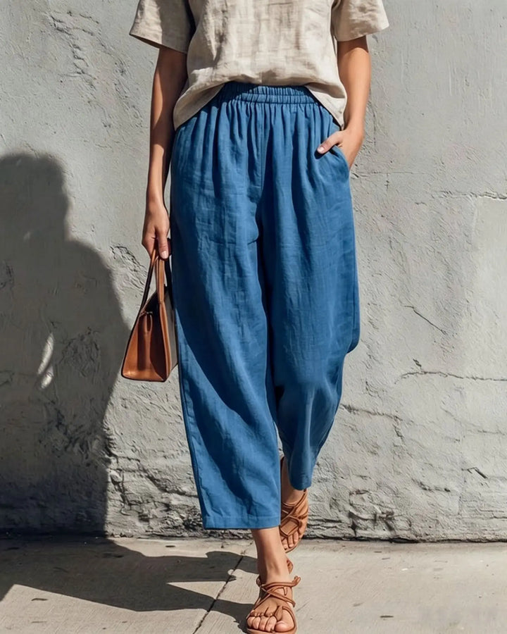 Talia Wide Leg Linen Pants