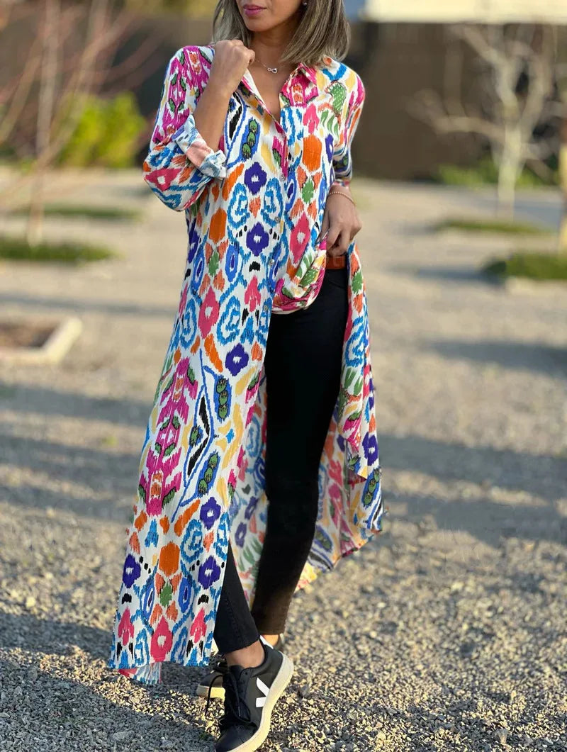 Fiora Relaxed Bohemian Maxi Dress
